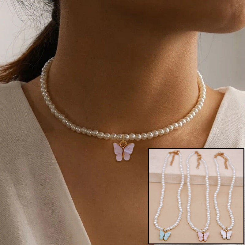 Money Magnet Pearl Butterfly Necklace – Attract Abundance in Style