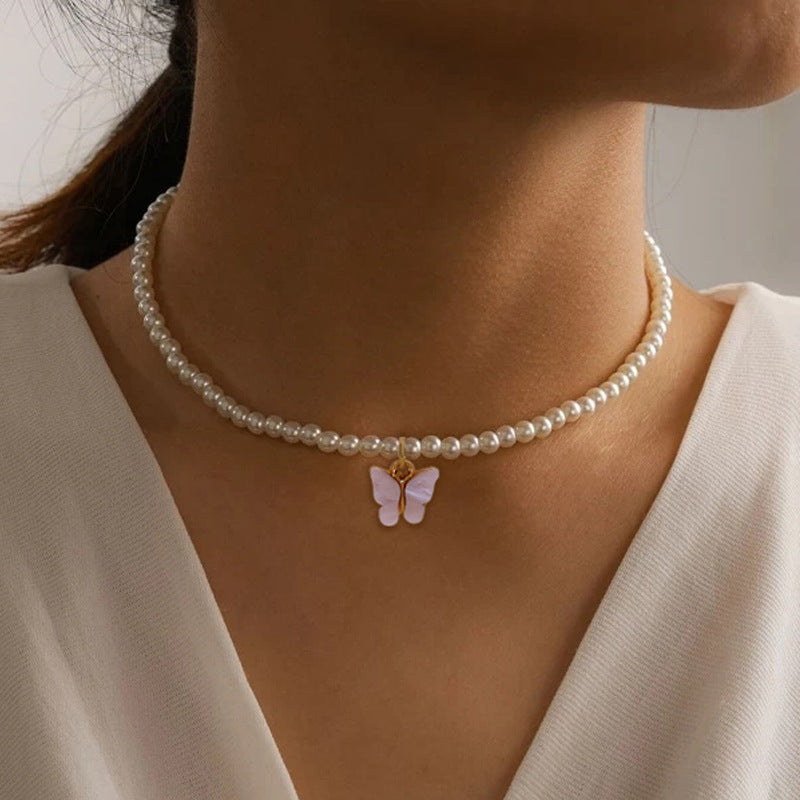Money Magnet Pearl Butterfly Necklace – Attract Abundance in Style