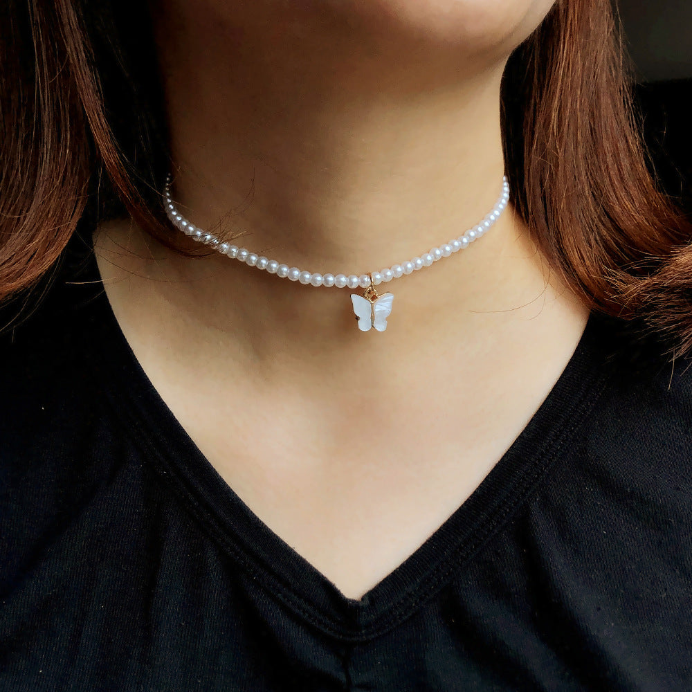 Money Magnet Pearl Butterfly Necklace – Attract Abundance in Style