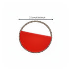 Elegant Rhinestone Circle Evening Clutch