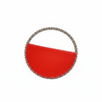 Elegant Rhinestone Circle Evening Clutch