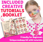 59 Pcs Kids Makeup Toys Kit for Girl, Non-Toxic Real Washable Pretend Set