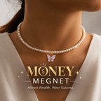 Money Magnet Pearl Butterfly Necklace – Attract Abundance in Style