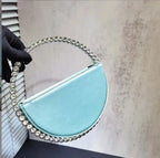 Elegant Rhinestone Circle Evening Clutch