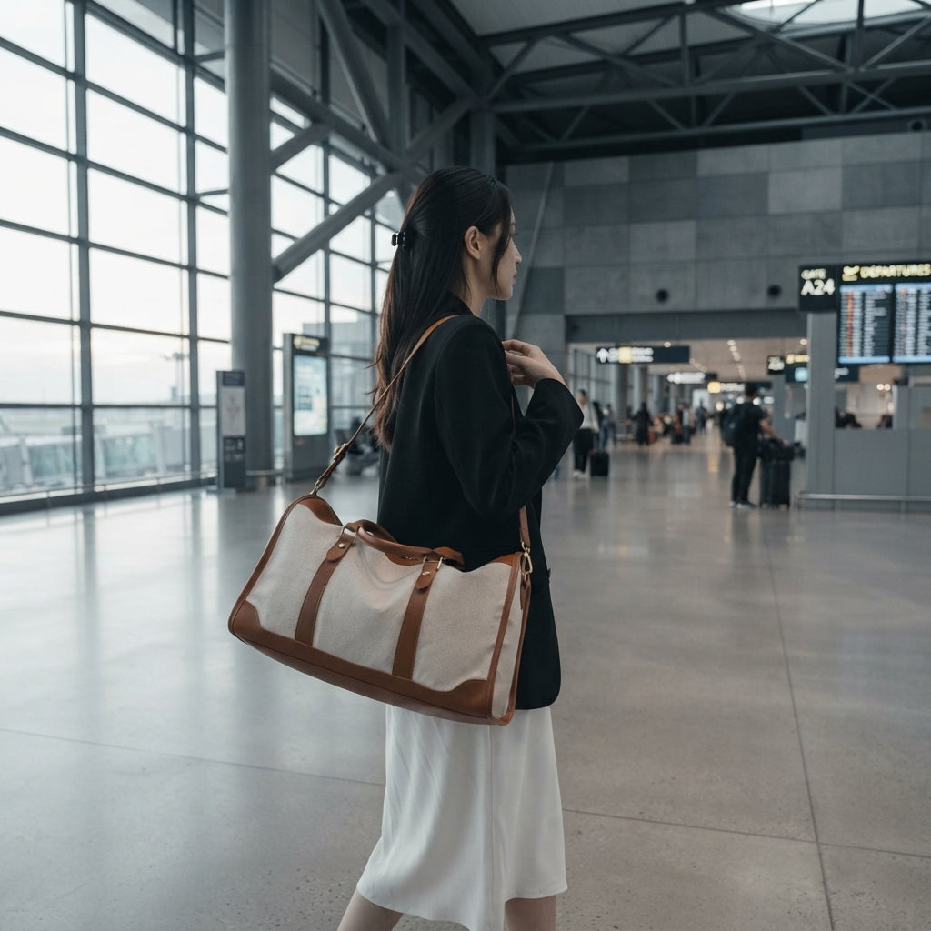 Tote Bag Portable Large Capacity Women's Travel Bag - editorial-ugc-strip