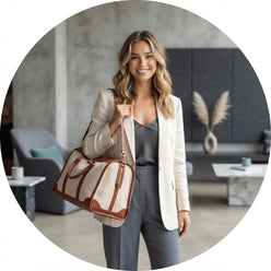 Tote Bag Portable Large Capacity Women's Travel Bag - editorial-used-by